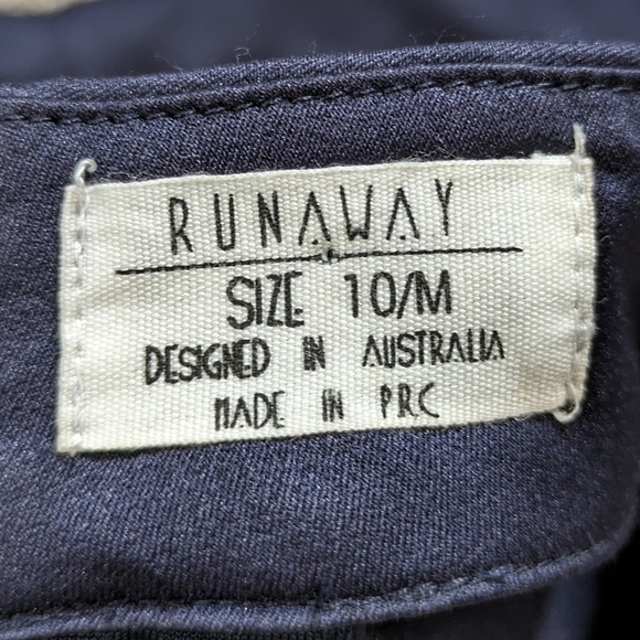 Runaway blue halter lace up front knee length bodycon dress 10 - Picture 5 of 6